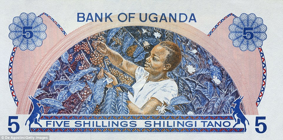 5 угандийских шиллингов