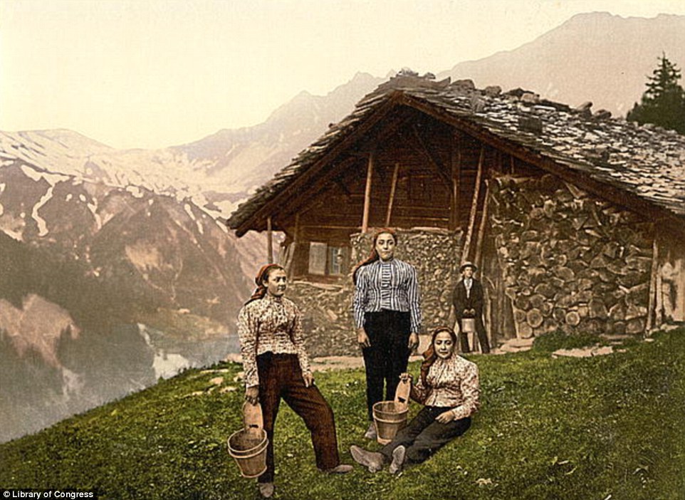 Швейцарские Альпы на фотохромах 
