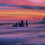 Москва в тумане: вид с Останкинской телебашни