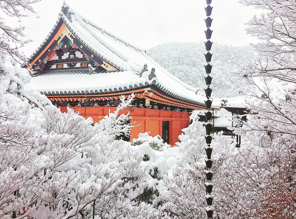 Снег в Киото