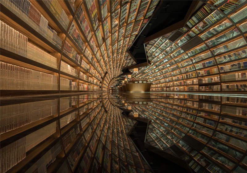 В Китае появилась футуристическая библиотека, которая завлечёт всех книголюбов