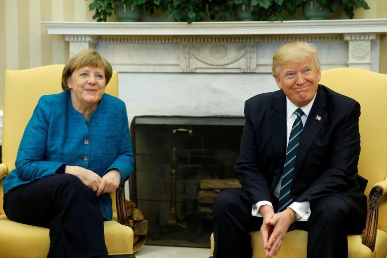 Трамп и Меркель
