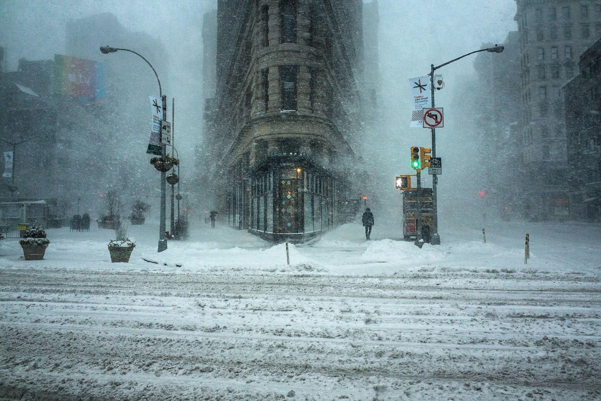 Снежный шторм «Джонас» в Нью-Йорке