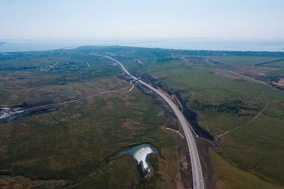 Вид на мост со стороны Крыма. Фото Виталий Тимкив/ специально для «Новой»