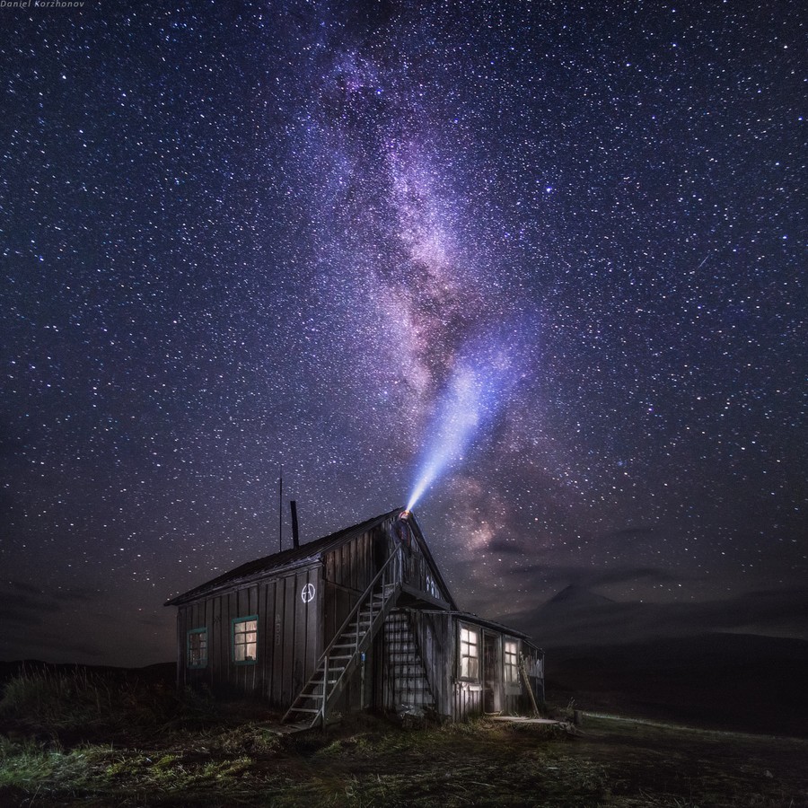 9. Звездное небо над Камчаткой. Фото: Даниил Коржонов 